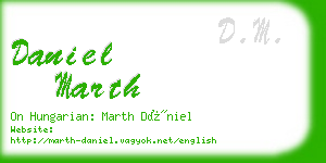 daniel marth business card